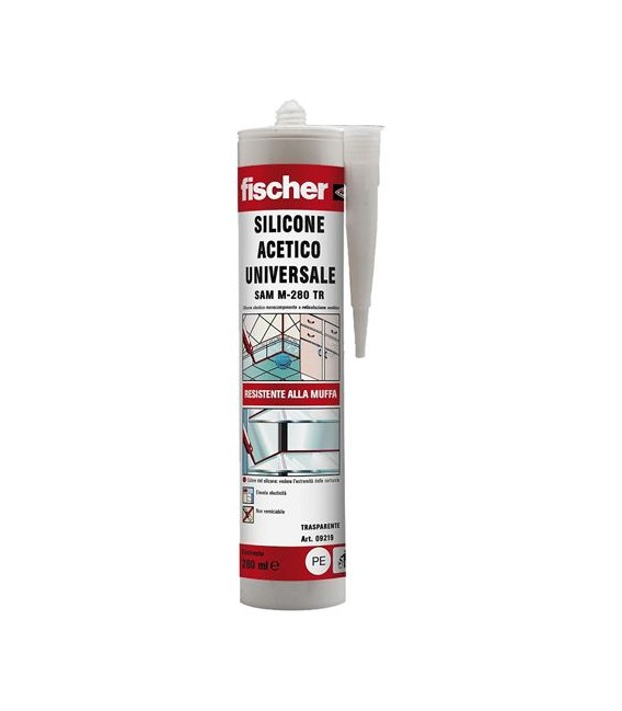 Sigillante multiuso acrilico SA bianco 310ml.  FISCHER