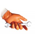 GUANTI IN NITRILE SENZA POLVERE FULL GRIP N85 ARANCIONE   – gr. 8,4 PZ. 50 ULTRA RESISTENTE