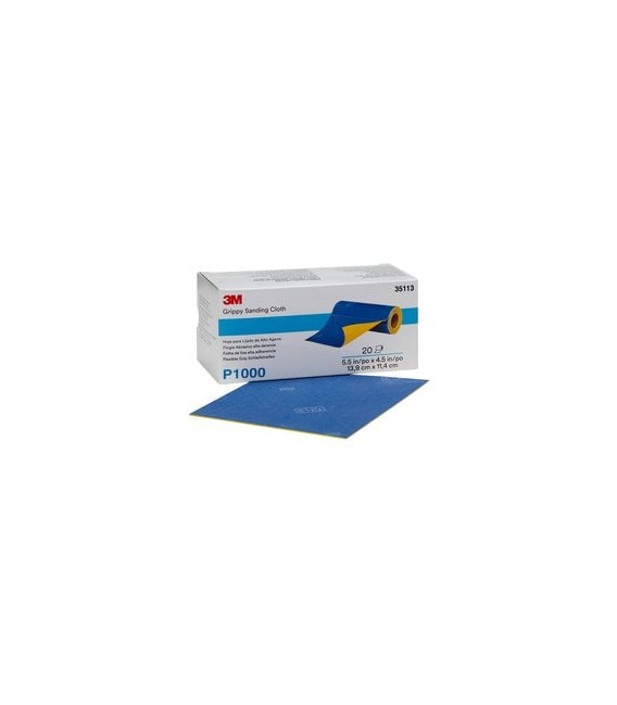 3M Grippy pn  35111,Rotoli abrasivi flessibili 20pz. Pretagliato, 13,9 mm x 11,4 mm, P600