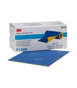 3M Grippy pn  35111,Rotoli abrasivi flessibili 20pz. Pretagliato, 13,9 mm x 11,4 mm, P600