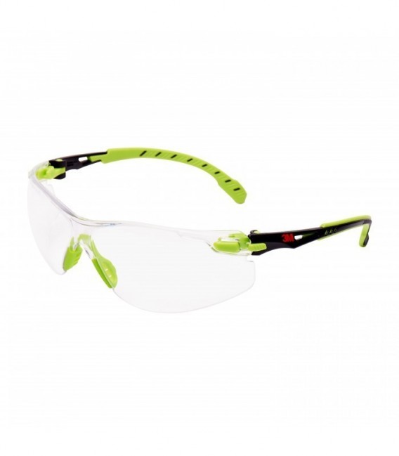 3M  Solus  1000 Occhiali di protezione, montatura verde/nera