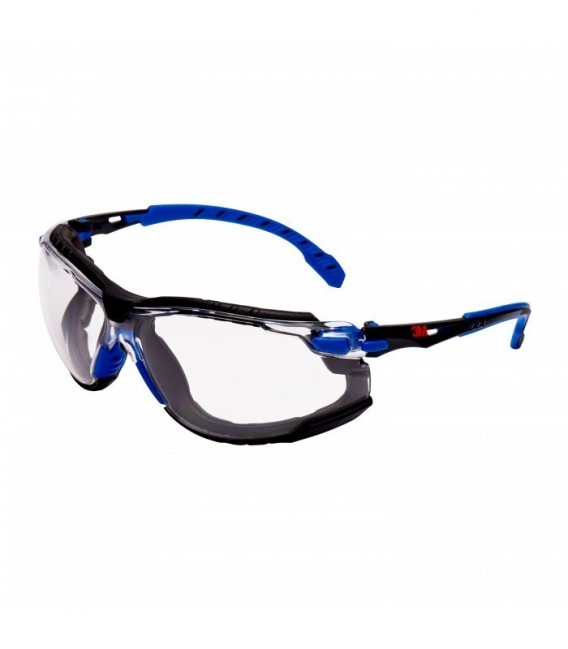 3M  Solus  1000 Occhiali di protezione, montatura blu/nera