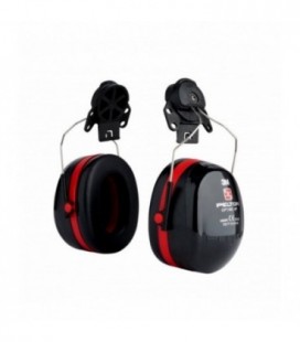 Headphones 3M  PELTOR Optime III, 34 dB, black/red, helmet attack, H540P3E-413-SV