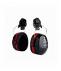 Cuffie auricolari 3M™ PELTOR™ Optime™ III, nero/rosso, attacco per elmetto, H540P3E-413-SV