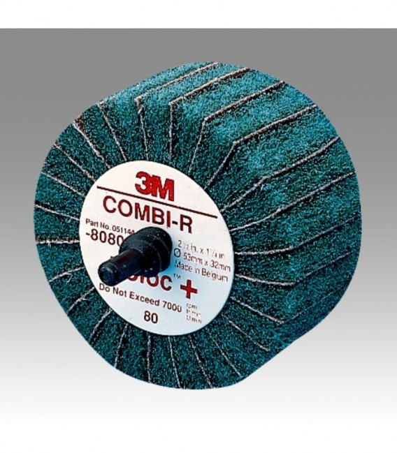 Scotch-Brite CB-ZR Combined Lamellar Brushes Roloc, P120, 63 mm x 32 mm