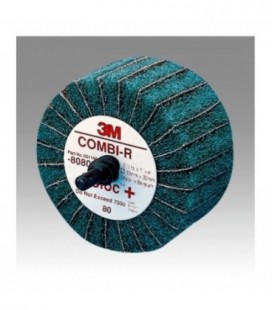Scotch-Brite™ CB-ZR Spazzole lamellari combinate Roloc™, P180, 63 mm x 32 mm