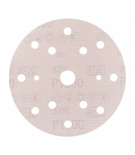Dischi 3M™ Hookit™ 375L, 150 mm, 15 fori, P1500, PN 86706
