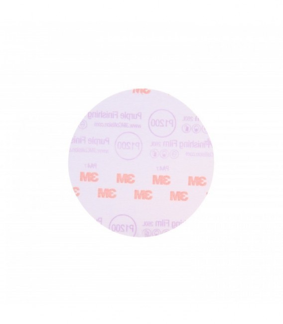 Abrasive disc with film support for violet finish 3M  Hookit 260L, 75 mm, No holes, P1000, 30369