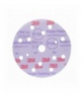 Abrasive disc with film support for violet finish 3M  Hookit 260L, 150 mm, 15 holes, P1500, 51154