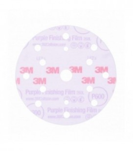 Disco abrasivo per finitura con supporto in film 3M™ Hookit™ 260L Purple, 150 mm, 15 fori, P600, 51156