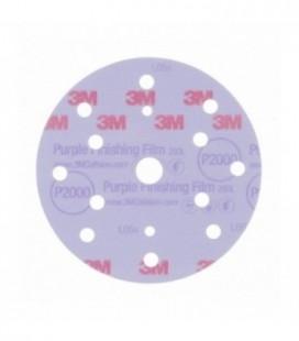 Abrasive disc with film support 3M  Hookit 260L, 150 mm, 15 holes, P2000, 51304