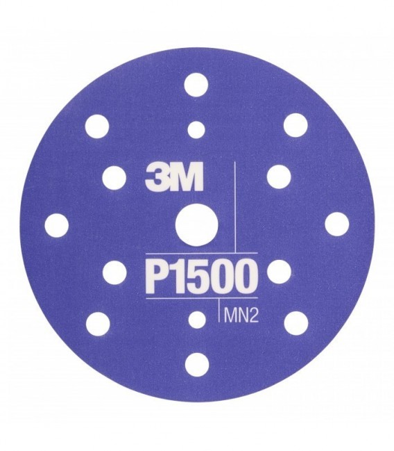 Flexible abrasive disc 3M  Hookit 270J, 150 mm, 15 holes, P1500, 34423