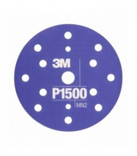 Flexible abrasive disc 3M  Hookit 270J, 150 mm, 15 holes, P1500, 34423