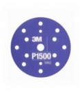 Disco abrasivo flessibile 3M™ Hookit™ 270J, 150 mm, 15 fori, P1500, 34423