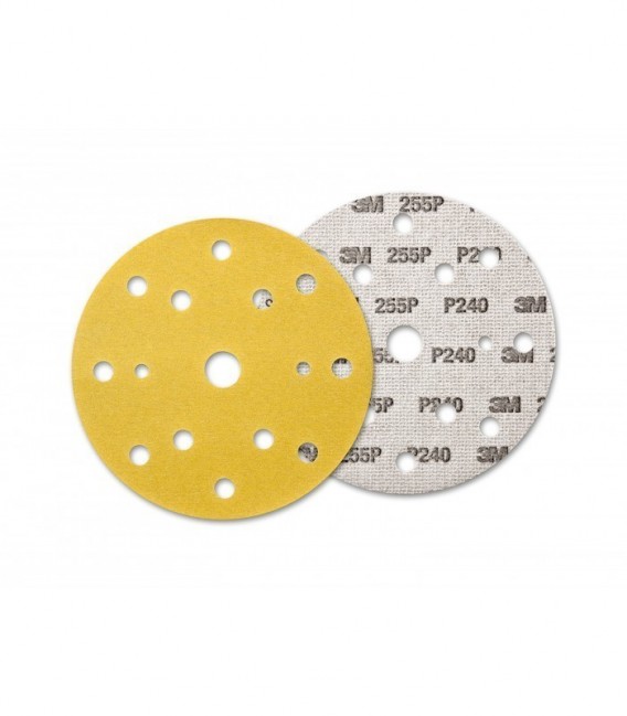 3M  255P Hookit discs 150 mm 15 holes P500 PN 62945