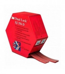 Sistema di fissaggio richiudibile 3M™ Dual Lock™ SJ356D, Trasparente, 25 mm x 5 m, 5.7 mm, Mini Pack