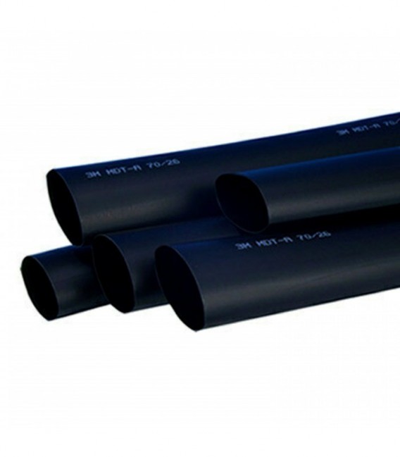 Heat shrinkage gum 3M  MDT-A 70,0/26,0 mm black, with adhesive - 1mt brush - display box