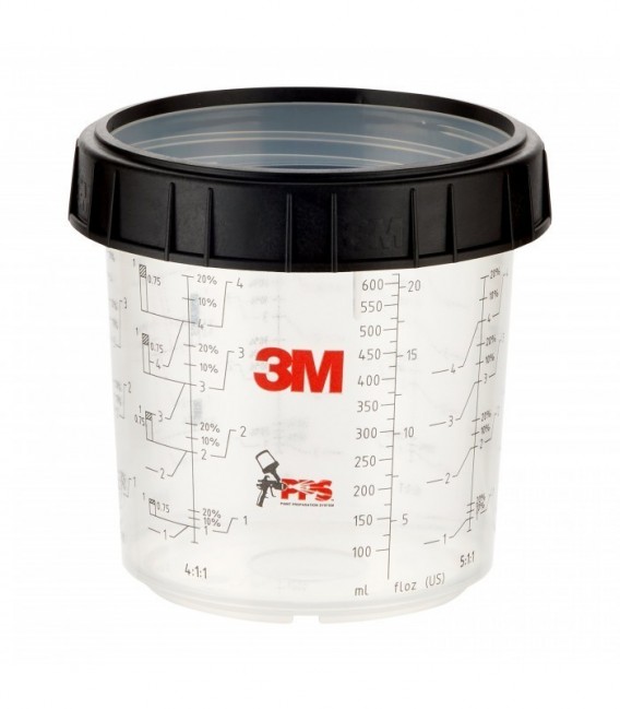 Rigid cup and iron 3M  PPS, Standard, 650 ml, 16001