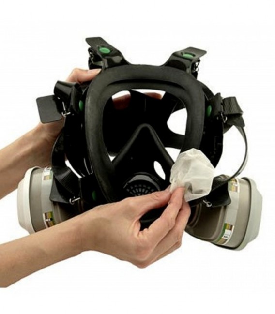 3M™ Salviette detergenti per bordo di tenuta facciale riutilizzabile, 105