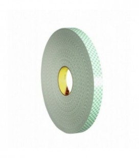 Nastro biadesivo in schiuma poliuretanica 3M™ 4032, Bianco, 19 mm x 66 m, 0.8 mm