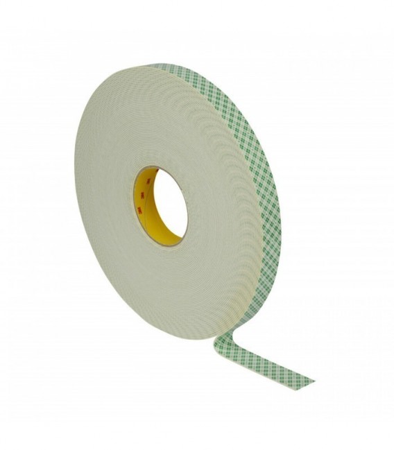Polyurethane foam adhesive tape 3M  4026, Dirty white, 25 mm x 33 m, 1.6 mm
