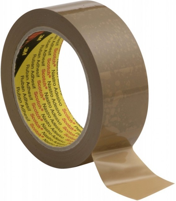 Nastro sigillante per scatole in PVC ad alte prestazioni Scotch® 6890, Marrone, 50 mm x 66 m, 0.05 mm