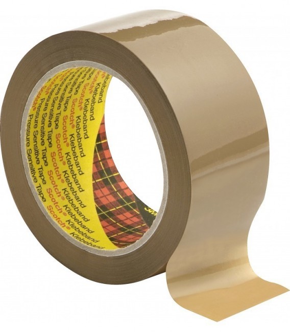 Scotch Low Noise Packing Tape 3707 Glossy ,50 mm x 66 m, 36 pieces per pack