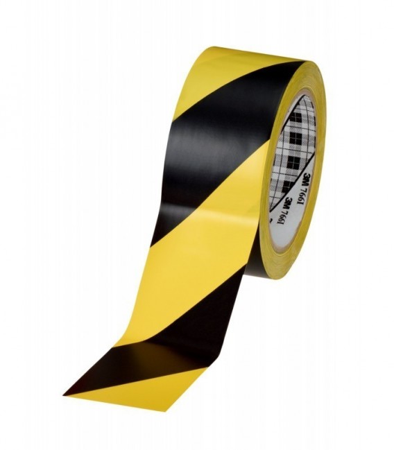 Nastro per la segnaletica di sicurezza 3M™ 766, Giallo/Nero, 50 mm x 33 m