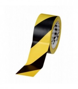 Nastro per la segnaletica di sicurezza 3M™ 766, Giallo/Nero, 50 mm x 33 m