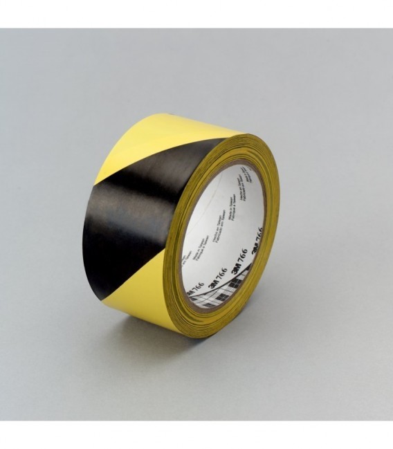 Tape for risk reporting 3M  766, Yellow/Black, 1245 mm x 33 m