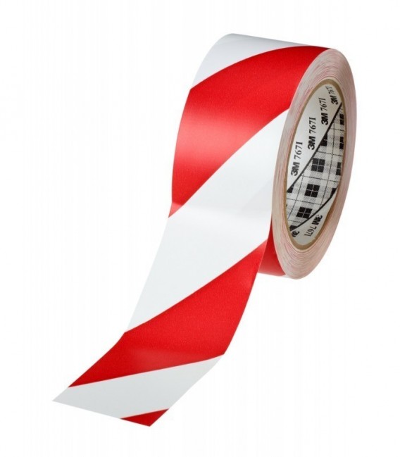 Tape for risk reporting 3M  767i, Red/White, 51 mm x 33 m