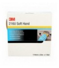 Rotolo abrasivo 3M  Soft Hand 216U, 114 mm x 25 m, P180, 50331