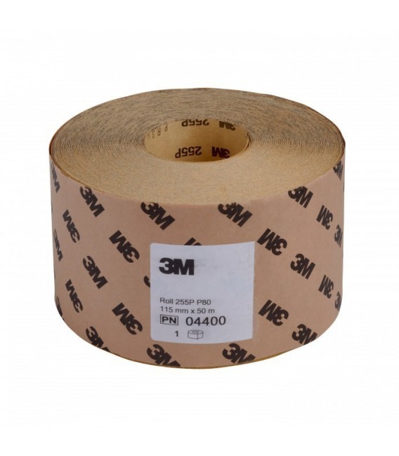 Abrasive roll 3M  255P, 115 mm x 50 m, P80, 04400