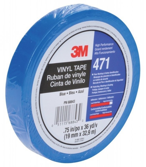 Winery 3M  471, Blue, 9 mm x 33 m, 0.14 mm