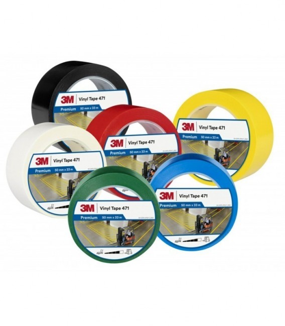 Nastro vinilico 3M  471, Nero, 25 mm x 33 m, 0.13 mm