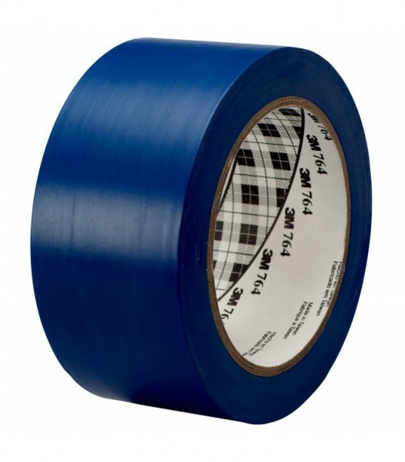 Nastro vinilico per uso generico 3M™ 764, Blu, 50 mm x 33 m, 0.13 mm