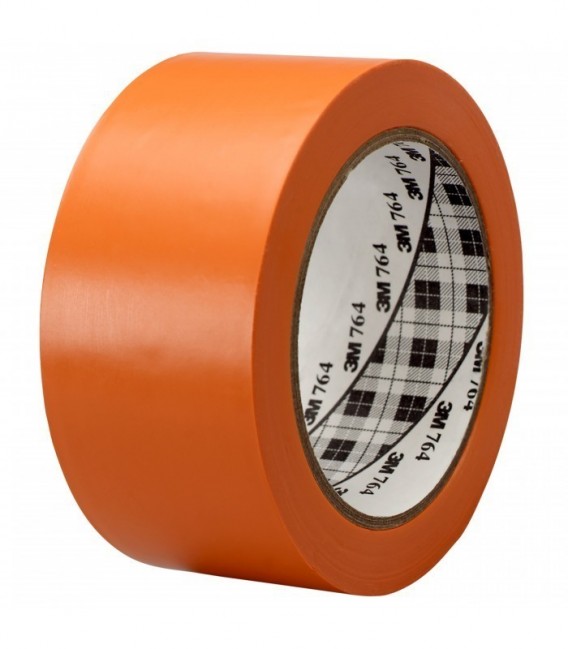 Nastro vinilico per uso generico 3M™ 764, Arancione, 50 mm x 33 m, 0.13 mm