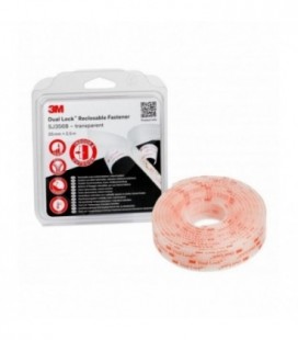 Removable fixing system 3M  Dual Lock SJ3560, Transparent, 25 mm x 2.5 m, 5.7, Double packages