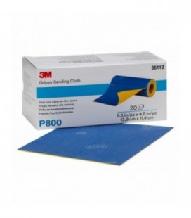 Foglio abrasivo flessibile 3M™, 139 mm x 114 mm, P800, 35112