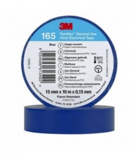 3M™ Temflex™ 165 Nastro isolante in vinile, Blu, 15 mm x 10 m