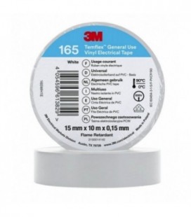 3M™ Temflex™ 165 Nastro isolante in vinile, Bianco, 15 mm x 10 m