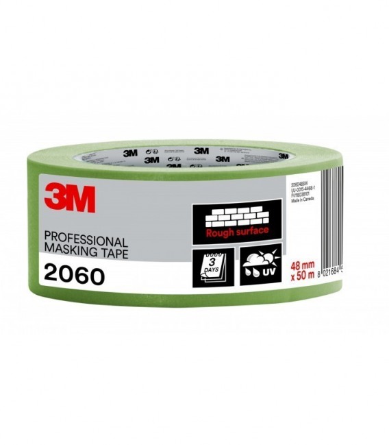 Masking tape 3M  2060, for rough, green surfaces, 48mm x 50m, 1ROL/PACK