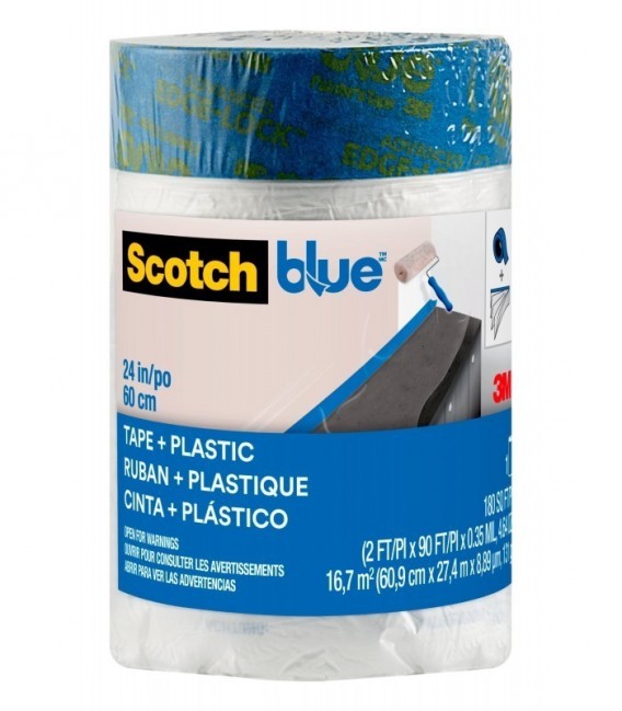 ScotchBlue™ Ricarica di film prenastrato per pittura PT2093EL-24, 60,9 cm x 27,4 m (16,7 m2), 1 Rotolo/Confezione