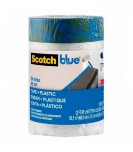 ScotchBlue Refilling of pre-drawn painting film PT2093EL-24, 60.9 cm x 27.4 m, 1 Roll/Confection