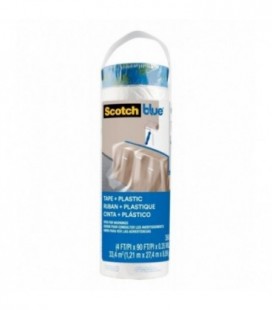 ScotchBlue™ Ricarica di film prenastrato per pittura PT2093EL-48, 1,21 m x 27,4 m (33,4 m2), 1 Rotolo/Confezione