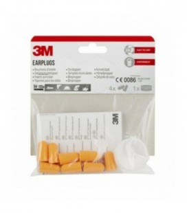 3M  Inserti auricolari 1100 con custodia, 1 kit con 4 paia (94-105 dB)