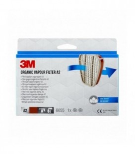 3M  Organic steam filter 6055, A2 for 6000 and 6500 series, 1PR/PK