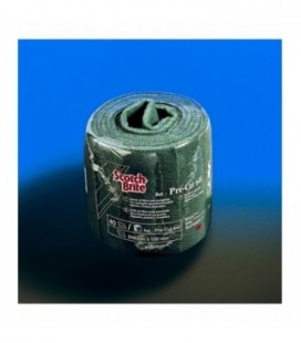3M™ Scotch-Brite™ Rotolo Pretagliato di Fibra Verde 640, 200 mm x 4 m, 40 Tamponi/Rotolo