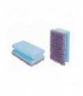 3M™ Scotch-Brite™ Accoppiato Spugna Salvadita Pulizie Gravose NS2020, Blu/Viola, 70 mm x 130 mm, 6/Confezione