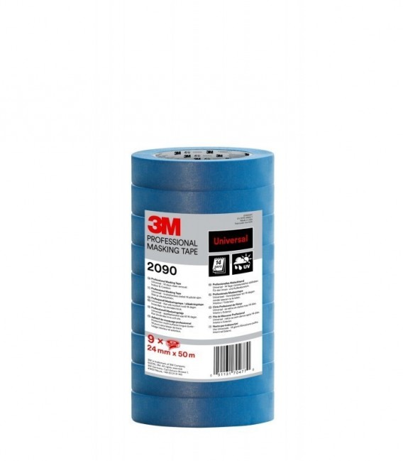 Nastro di mascheratura 3M™ 2090, Multiuso, blu, 24mm x 50m, 9 Rotoli/Confezione